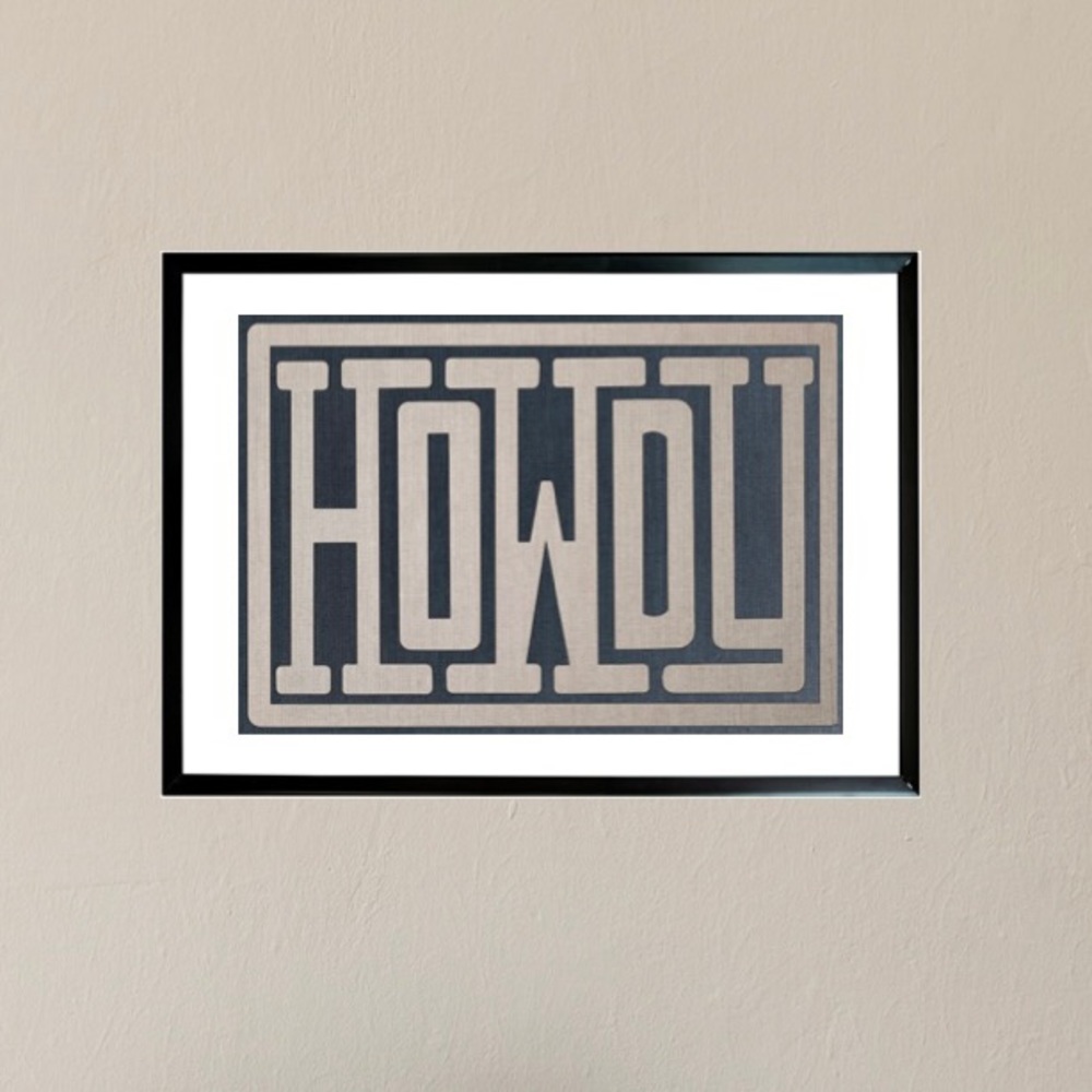 Wall Art or Instant Print | Western | Gift Idea | Rustic | Decor | Howdy